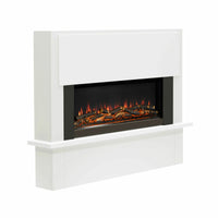 Flare Fairview Electric Fireplace Suite in White, 2kW