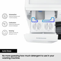 Samsung Series 8, SpaceMax WW11DB8B95GHU1 11kg Washing Machine, A Rated in White