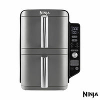 Ninja SL400UK Double Stack XL 9.5L Air Fryer in Silver
