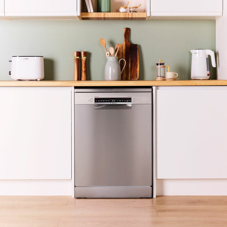 Bosch Series 4 SMS4EMI06G, 14 Place Setting, Freestanding Dishwasher, B Rated in Inox