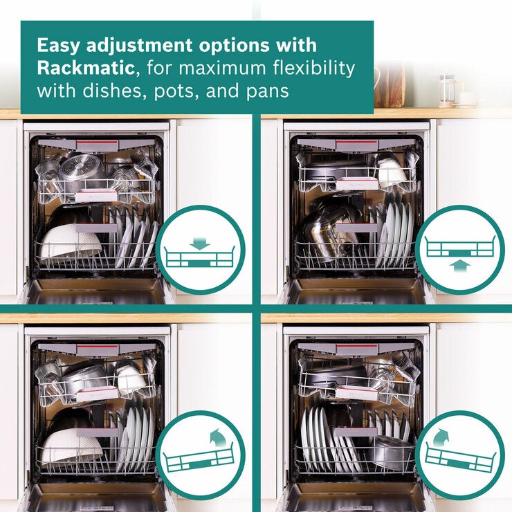 Bosch Series 4 SMS4EMI06G, 14 Place Setting, Freestanding Dishwasher, B Rated in Inox