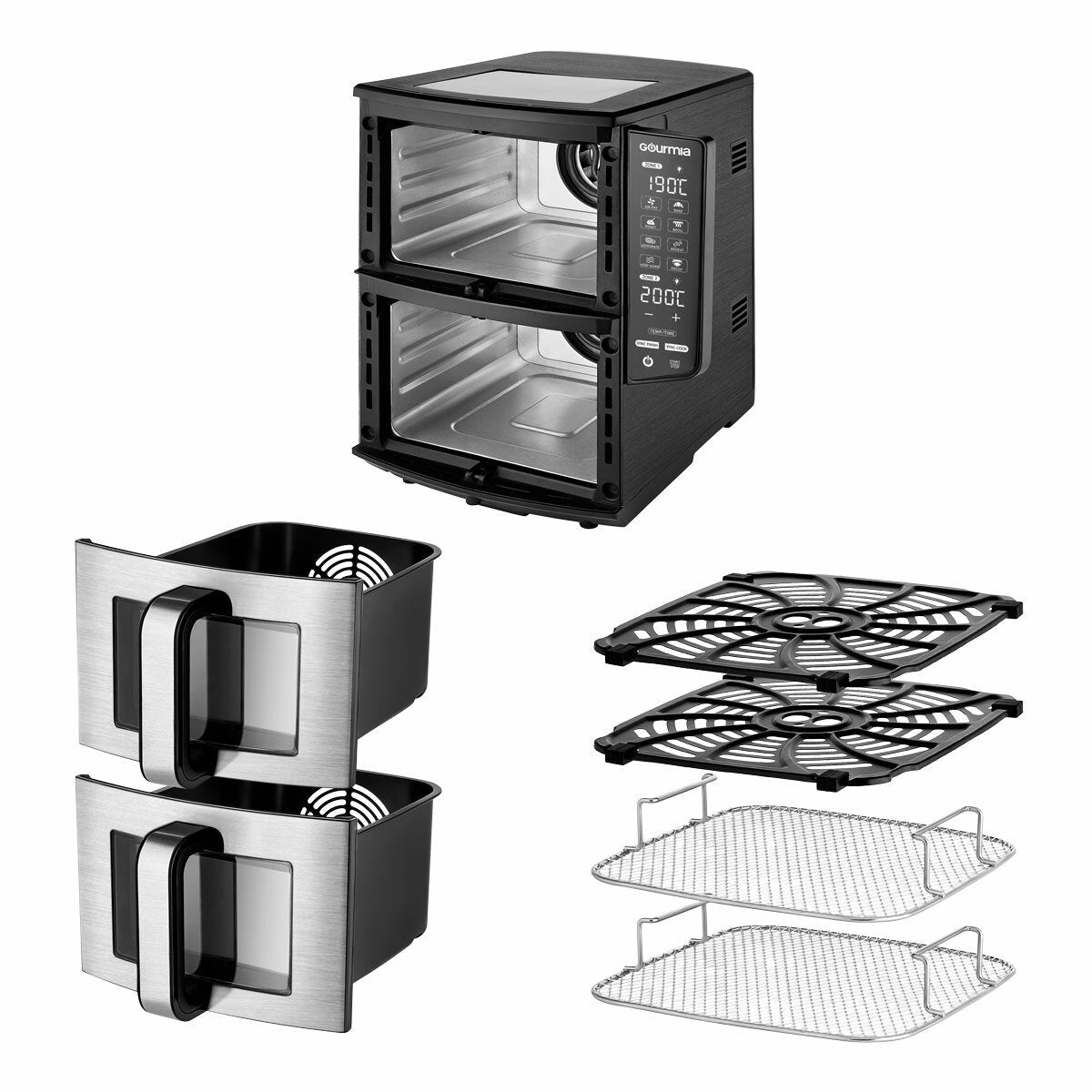 Gourmia Double Decker Air Fryer 10.4L, GAF1180 | Costco UK