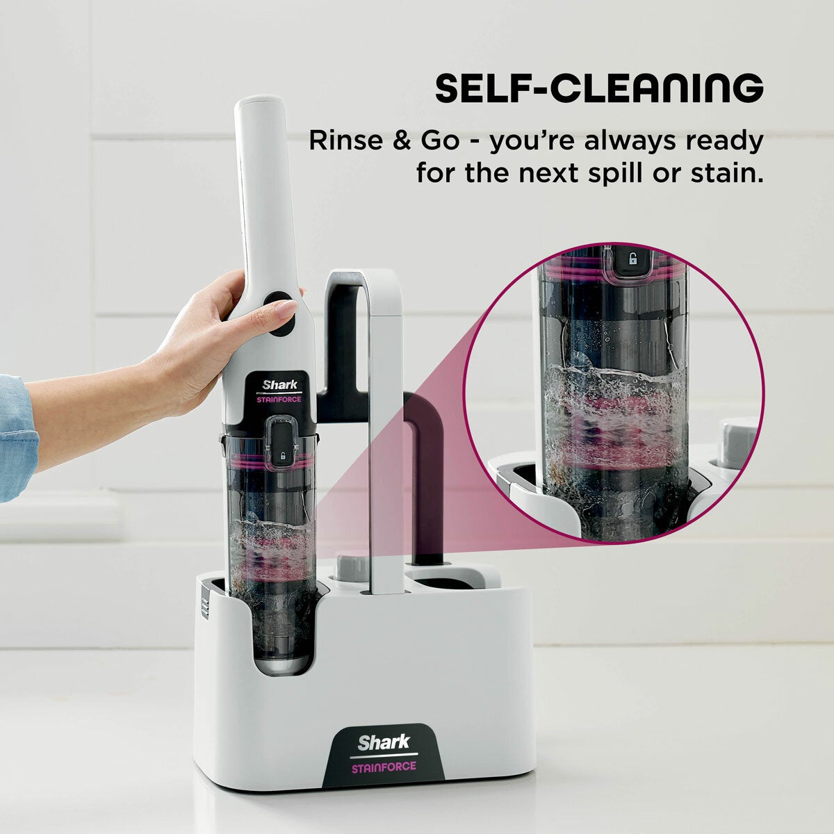 Shark StainForce Cordless Stain-Destroying Spot Cleaner, HX100UKT