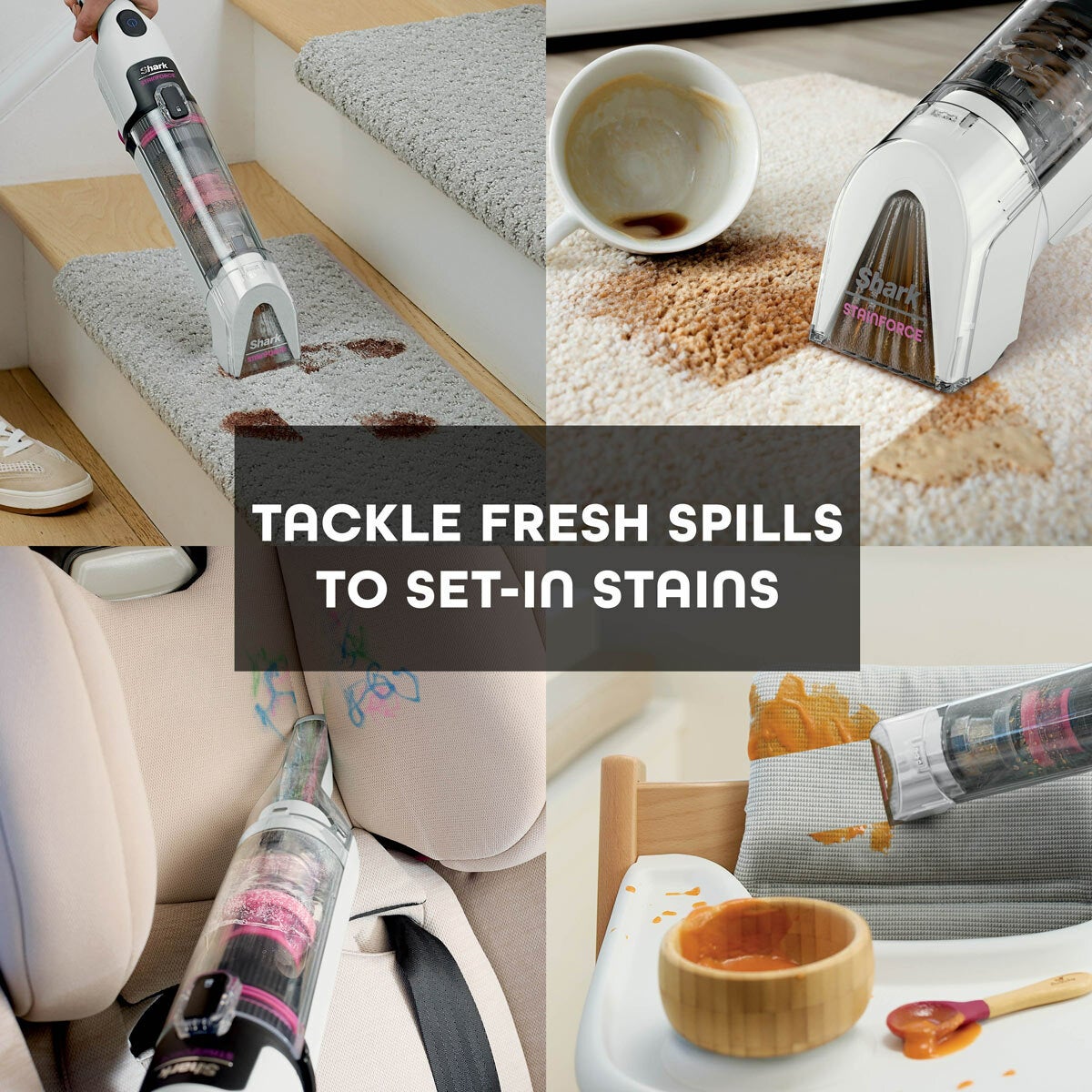 Shark StainForce Cordless Stain-Destroying Spot Cleaner, HX100UKT