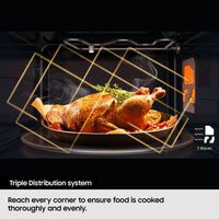 Samsung Solo Microwave, 23 Litre, MS23K3513AK/EU in Black