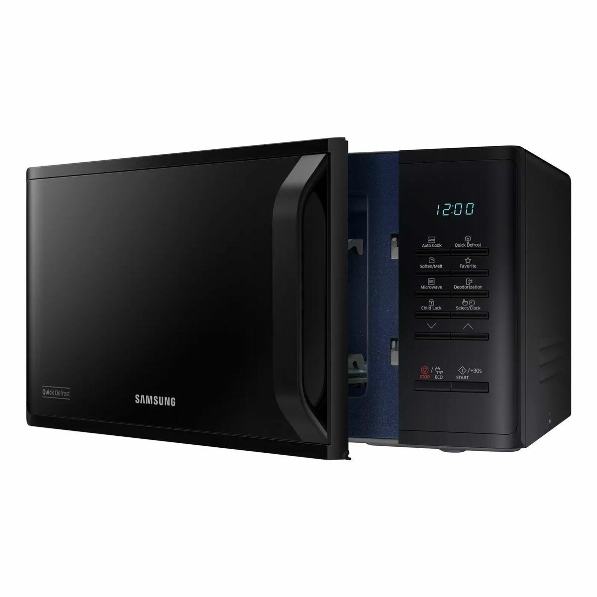 Samsung Solo Microwave, 23 Litre, MS23K3513AK/EU in Black