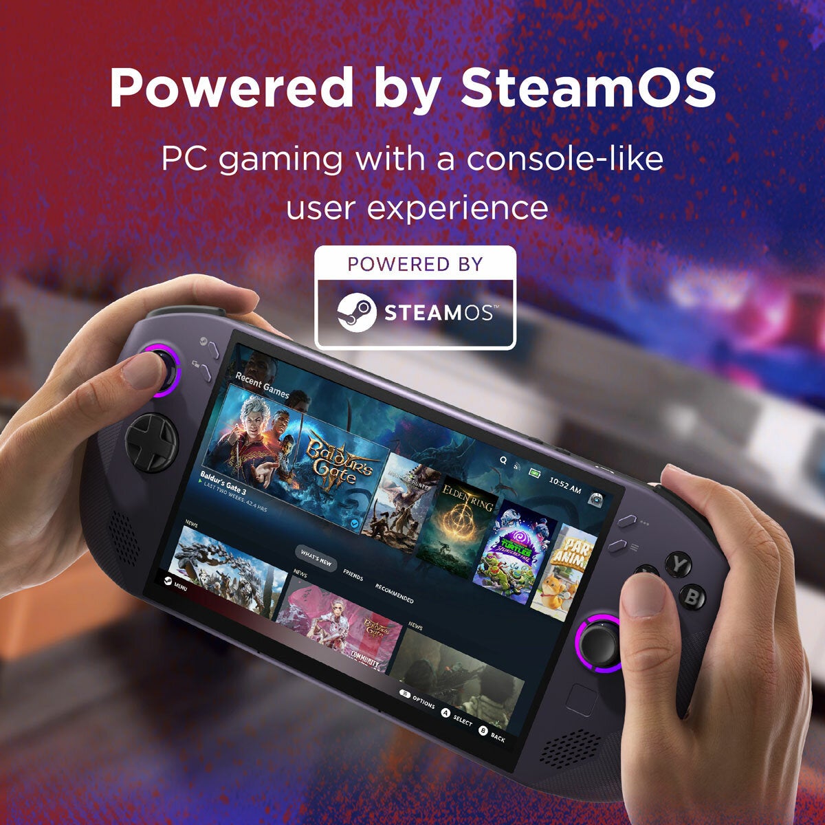 Lenovo Legion Go S, AMD Ryzen Z2 Go, 16GB RAM, 1TB SSD, 8 Inch Handheld Gaming PC Console, 83L3003BUK