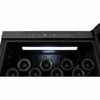 Hisense RW3N122GSLF, 46 Bottle Freestanding, Dual Zone Wine Cooler in Black