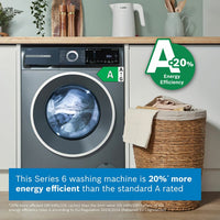 Bosch WGH254ARGB Series 6 Washing Machine,10kg Capacity, A Rated in Graphite