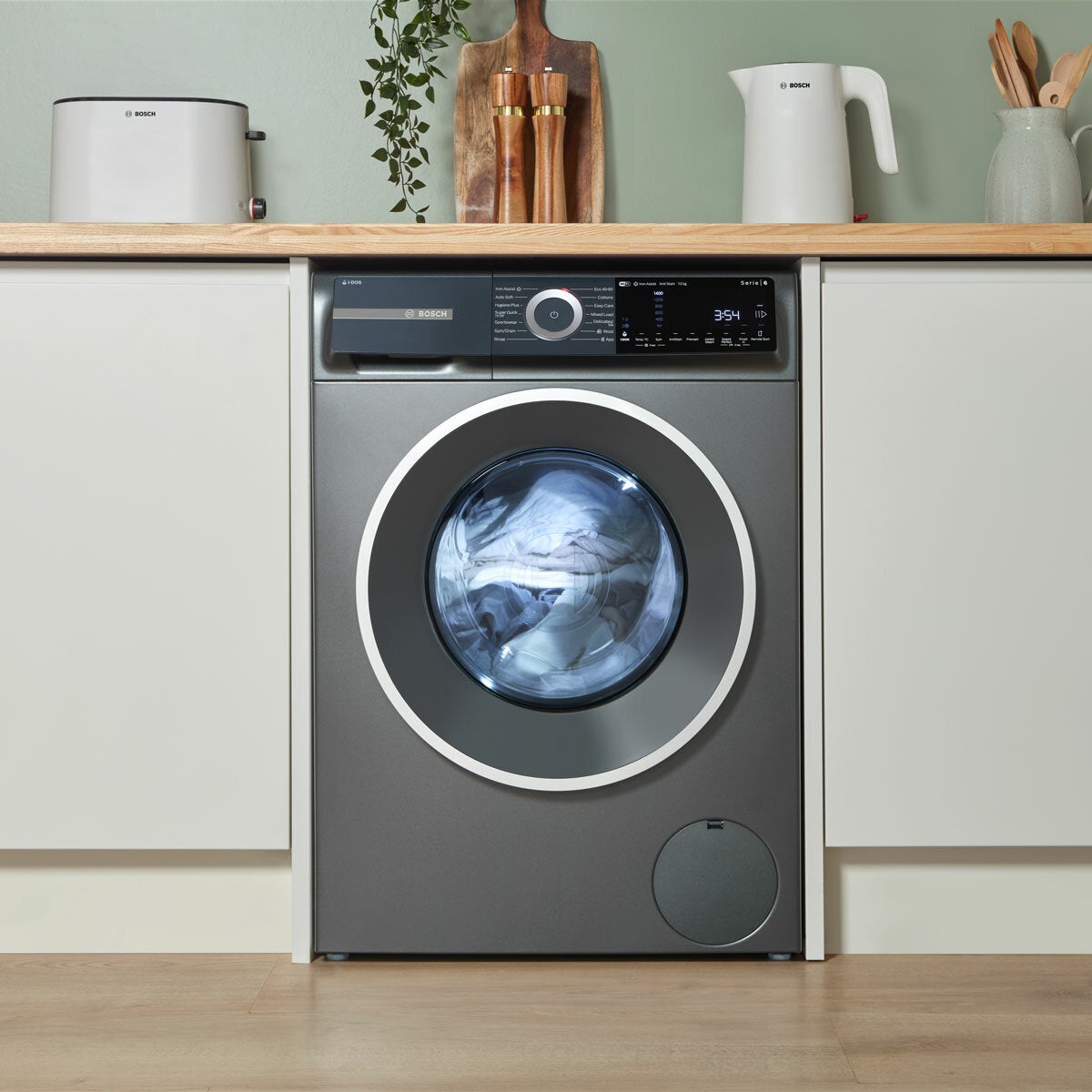 Bosch WGH254ARGB Series 6 Washing Machine,10kg Capacity, A Rated in Graphite