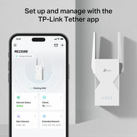 TP-Link RE235BE Dual-band WiFi 7 Range Extender, BE3600