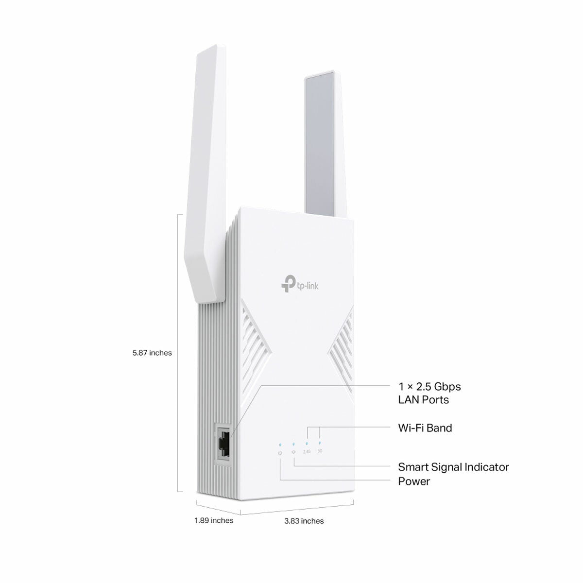 TP-Link RE235BE Dual-band WiFi 7 Range Extender, BE3600