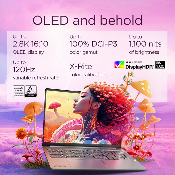 Lenovo IdeaPad Pro 5 Copilot+ PC, AMD Ryzen AI 7, 32GB RAM, 1TB, 14 Inch OLED Laptop, 83JL001LUK