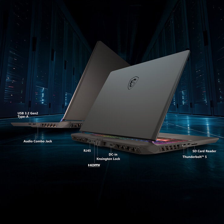 MSI Vector 16 HX AI A2XW, Intel Core Ultra 7, 16GB RAM, 512GB SSD, NVIDIA GeForce RTX 5070 Ti, 16 Inch Gaming Laptop, 9S7-15M352-403