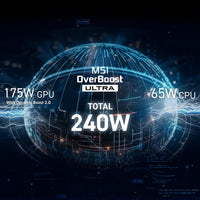MSI Vector 16 HX AI A2XW, Intel Core Ultra 7, 16GB RAM, 512GB SSD, NVIDIA GeForce RTX 5070 Ti, 16 Inch Gaming Laptop, 9S7-15M352-403