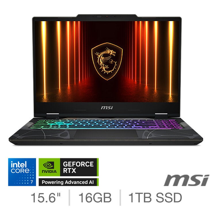 MSI Cyborg 15 B2RW, Intel Core 7, 16GB RAM, 1TB SSD, NVIDIA GeForce RTX 5060, 15.6 Inch Gaming Laptop, 9S7-15Q342-020