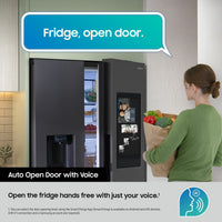Samsung RS90F66BEFEU, Side by Side Fridge Freezer, E Rated in Black