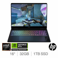 HP OMEN Max, AMD Ryzen AI 7, 32GB RAM, 1TB SSD, NVIDIA GeForce RTX 5070 Ti, 16 Inch Gaming Laptop, 16-ak0002na