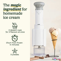 Cuisinart Freezer Wand & Ice Cream Maker With 6 Dessert Tubs