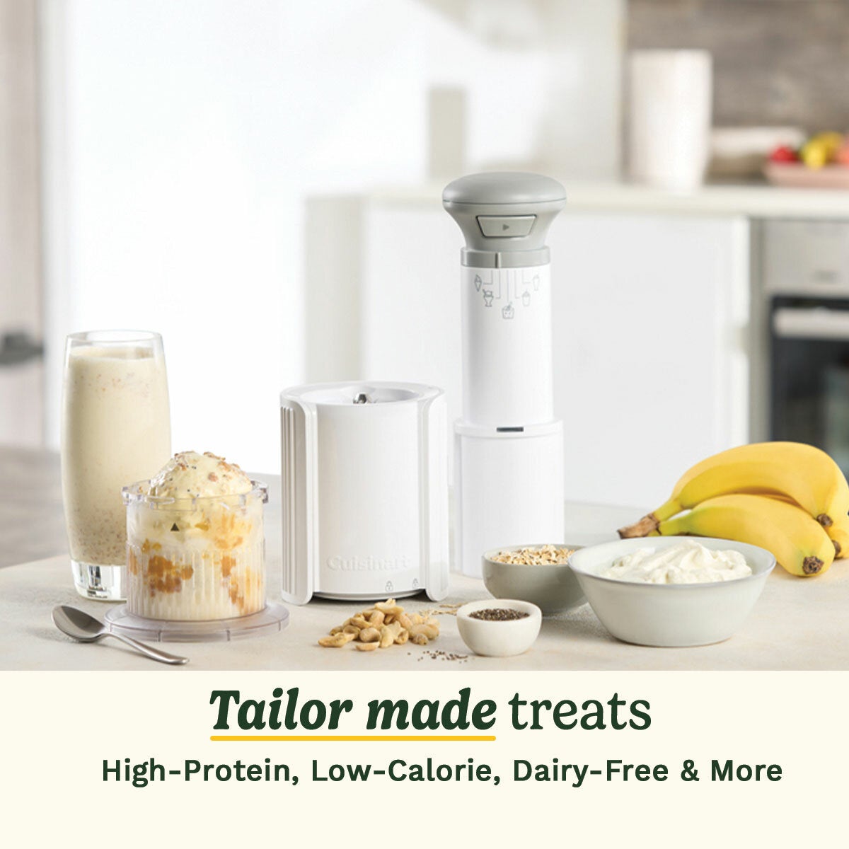 Cuisinart Freezer Wand & Ice Cream Maker With 6 Dessert Tubs