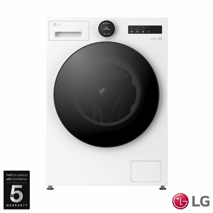 LG Series 7 AI Direct Drive W4X7016TWB, 11kg/6kg Washer Dryer, E Rated in White