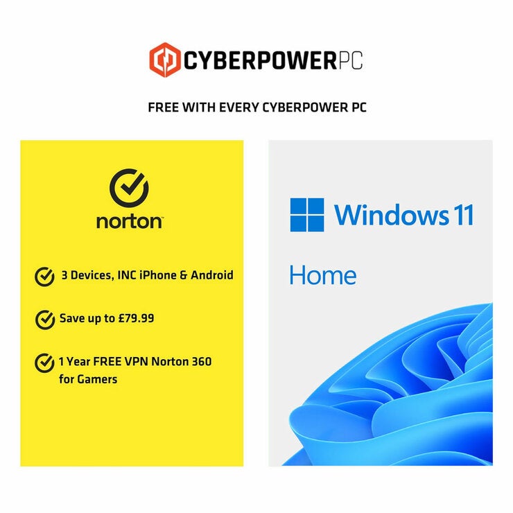 CyberPower, AMD Ryzen 5, 16GB RAM, 1TB SSD, NVIDIA GeForce RTX 5060, Gaming Desktop Bundle
