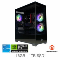 CyberPower, Intel Core i5, 16GB RAM, 1TB SSD NVIDIA GeForce RTX 5060 Ti, Gaming Desktop PC