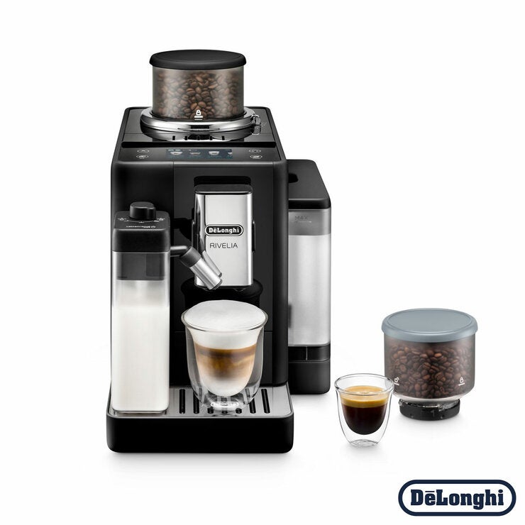 De'Longhi EXAM450.55.B Rivelia Bean-to-Cup Coffee Machine in Black