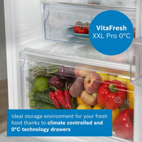 Bosch KFF96PIEP Multidoor Fridge Freezer, E Rated in Silver