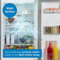 Bosch KFF96PIEP Multidoor Fridge Freezer, E Rated in Silver
