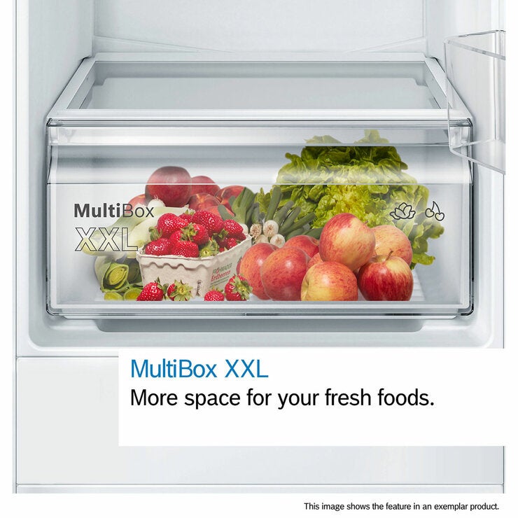 Bosch Series 2, KIN86NSE0G Fully Integrated Fridge Freezer E Rated