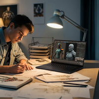 ASUS ProArt Copilot+ PC, AMD Ryzen AI 9, 32GB RAM, 2TB SSD, NVIDIA 5070 Ti, 16 Inch OLED Laptop, H7606WR-SE004W