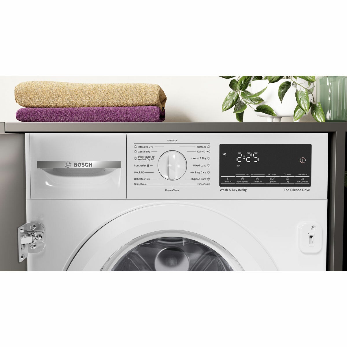 Bosch WKD28490GB Series 6, Built In 8/5kg Washer Dryer, E Rated