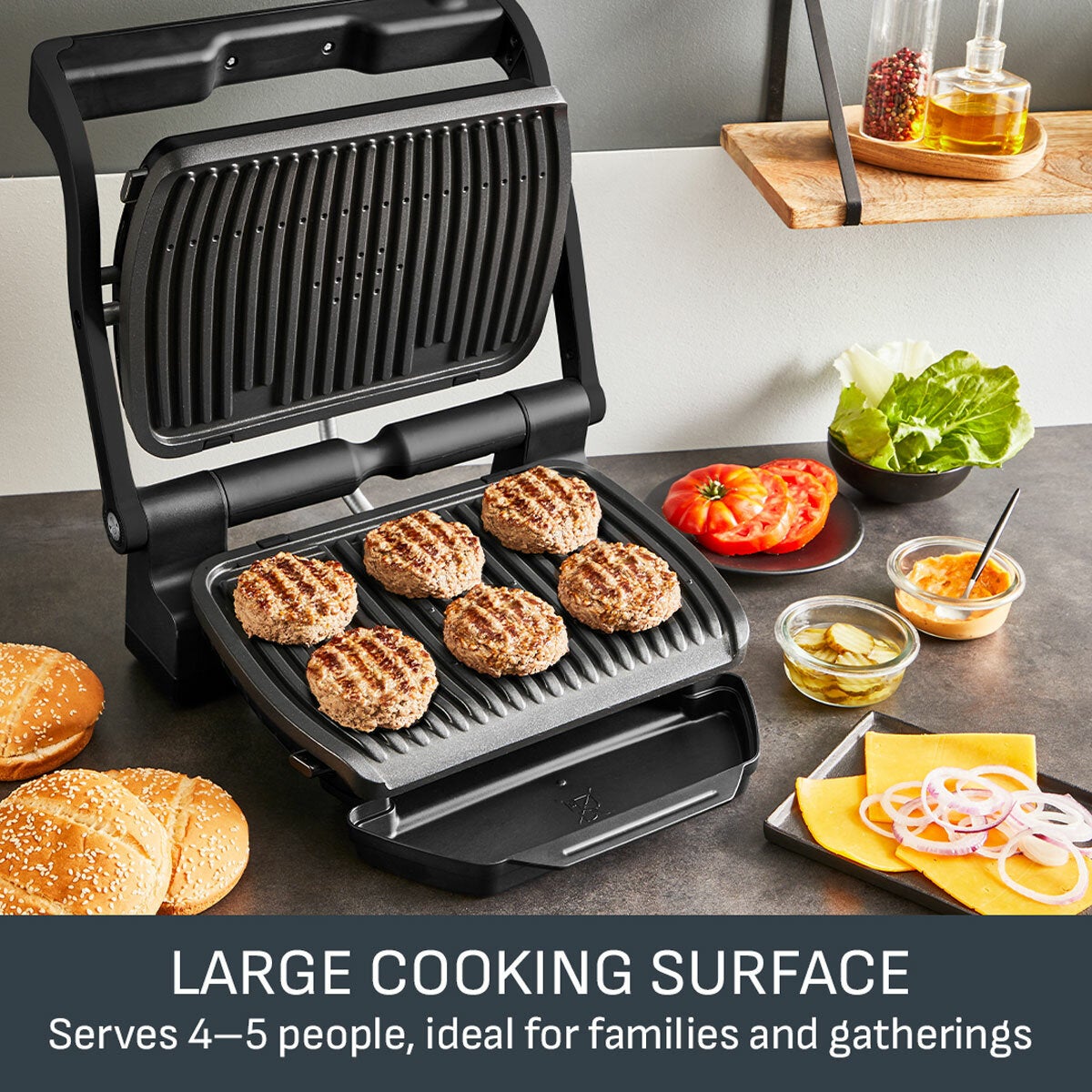 Tefal GC7178G1 OptiGrill+ Health Grill in Black