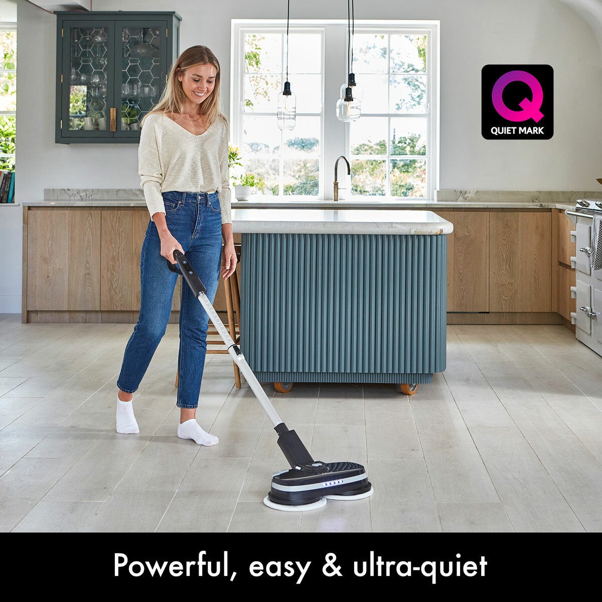 AirCraft PowerGlide Cordless Hard Floor Cleaner & Polisher Black + Extra Set of Pads