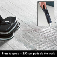 AirCraft PowerGlide Cordless Hard Floor Cleaner & Polisher Black + Extra Set of Pads