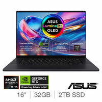 ASUS ProArt Copilot+ PC, AMD Ryzen AI 9, 32GB RAM, 2TB SSD, NVIDIA 5070 Ti, 16 Inch OLED Laptop, H7606WR-SE004W