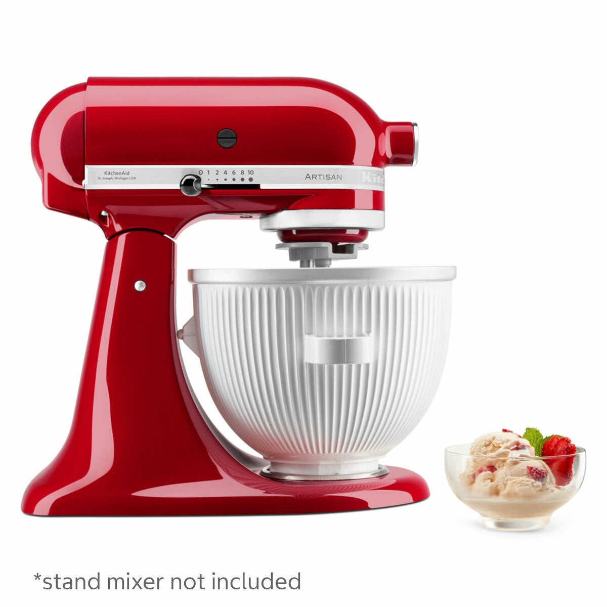 KitchenAid 5KSMICM Ice Cream Maker Attachment in White