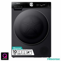 Hisense DH7S107BB, 10kg Heat Pump Tumble Dryer, A+++ Rated in Black
