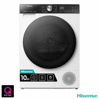 Hisense DH5S102BW, 10kg Heat Pump Tumble Dryer, A+++ Rated in White