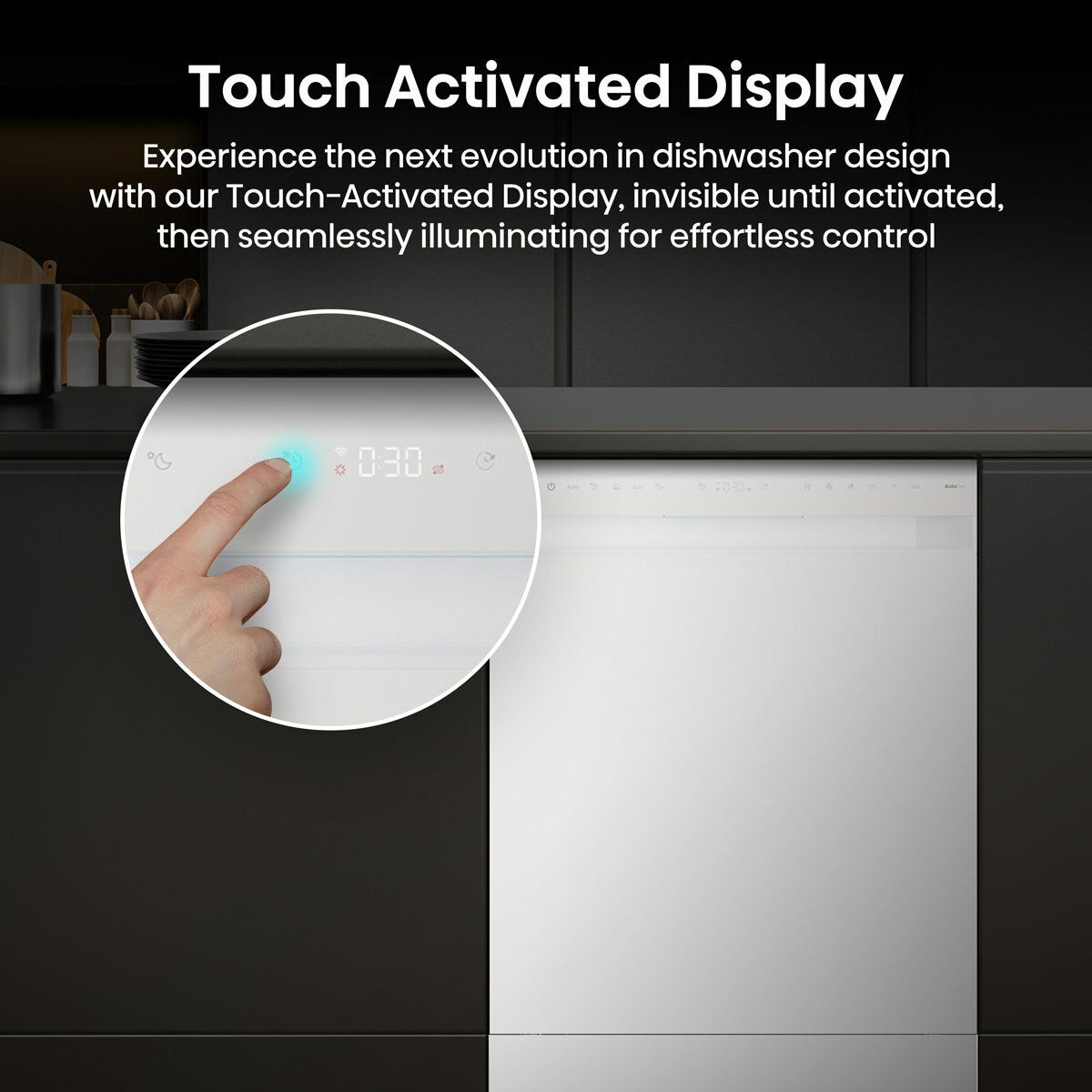 Hisense HS673A90WUK, 16 Place Setting, Freestanding Dishwasher, A Rated in White