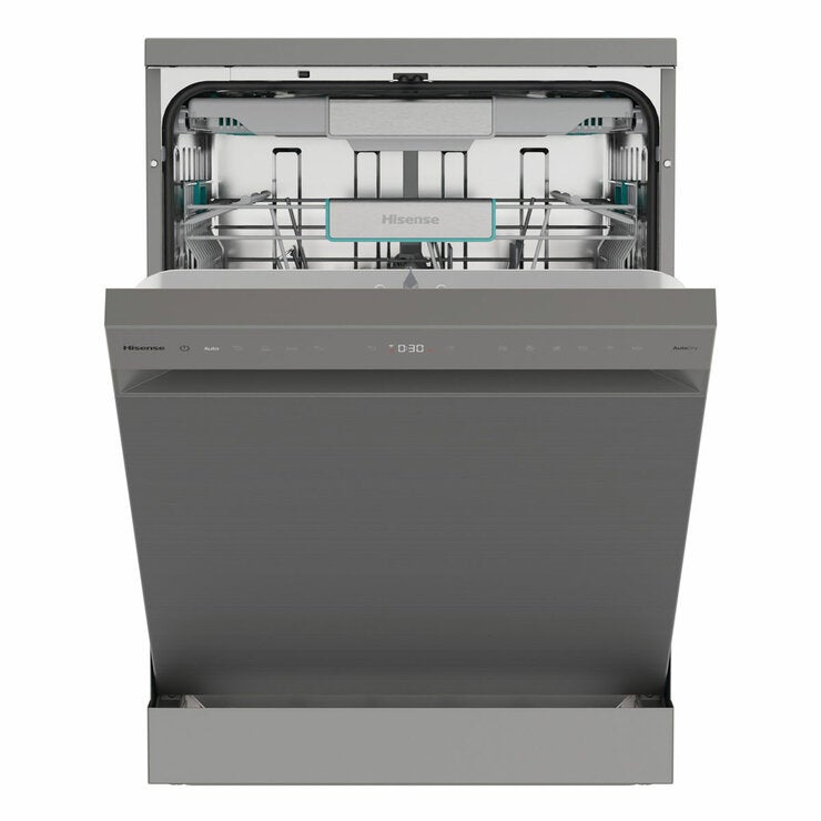 Hisense HS693A90XADUK 16 Place Setting, Freestanding Dishwasher, A Rated, in Silver