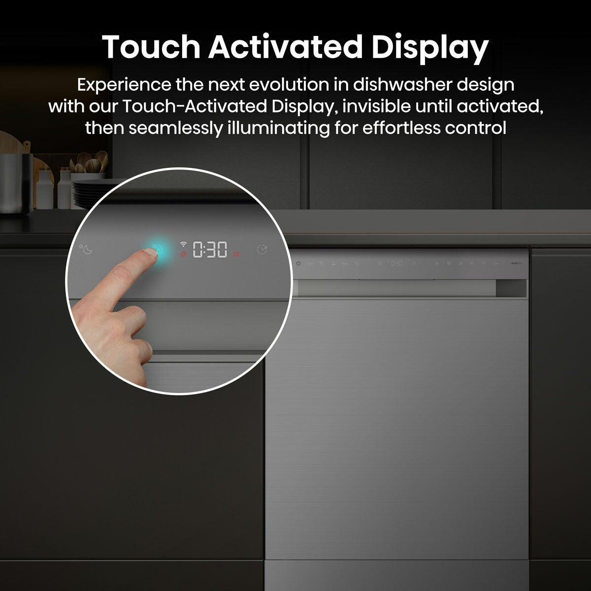 Hisense HS673A90XUK, 16 Place Setting, Freestanding Dishwasher, A Rated in Silver