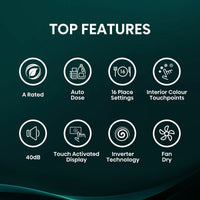 Hisense HS693A90XADUK 16 Place Setting, Freestanding Dishwasher, A Rated, in Silver
