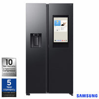Samsung RS90F66BEFEU, Side by Side Fridge Freezer, E Rated in Black