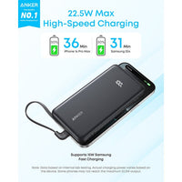 Anker Nano 45W Foldable USB-C Charger, Zolo 10000mAh Power Bank, and 0.9 m Braided USB-C Cable
