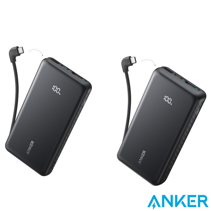 Anker Zolo 10k and 20k Power Banks with Built-in USB-C Cable