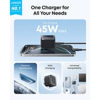Anker Nano 45W Foldable USB-C Charger 2-Pack