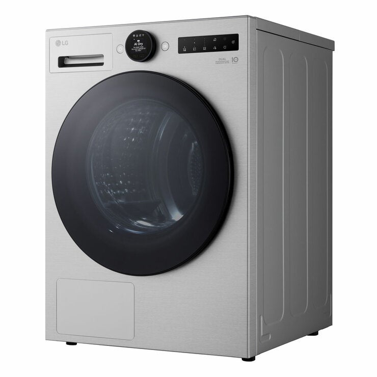 LG Series 7 AI Dry RHX7009TSB 9kg Heat Pump Tumble Dryer, A+++ Rated in Silver