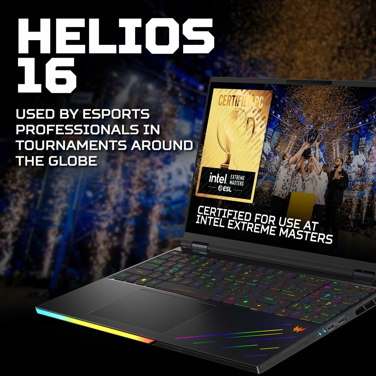 Acer Predator Helios AI, Intel Core Ultra 9, 64GB RAM, 1TB SSD NVIDIA GeForce RTX 5090, 16 Inch OLED Gaming Laptop, NH.QW0EK.001